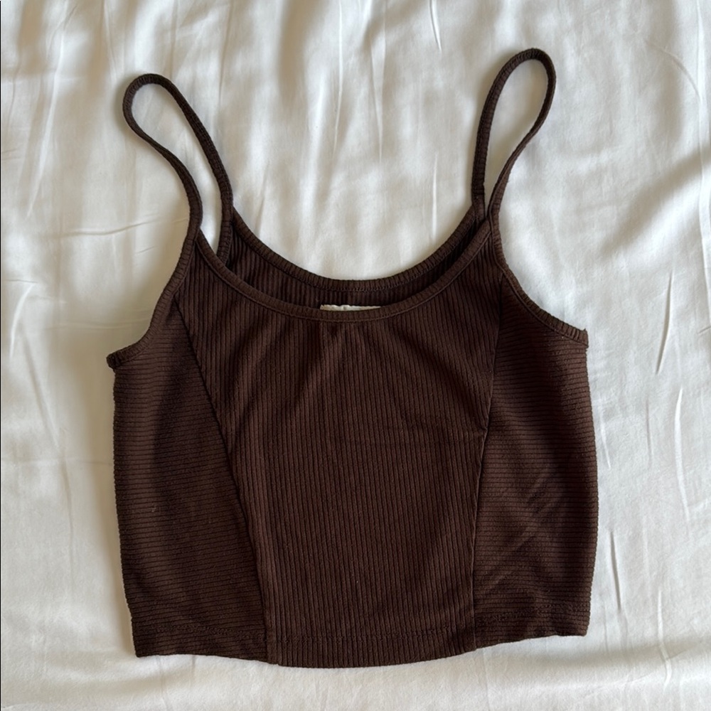 Urban Outfitters Brown Crop Camisole Top